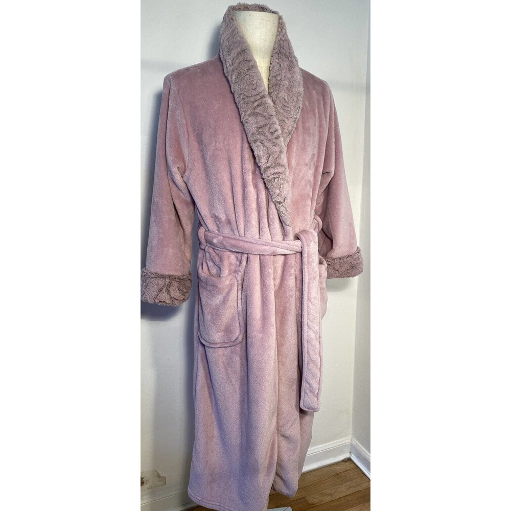 Carole Hochman Women’s XL Purple PLUSH Wrap Robe Super Soft and Warm